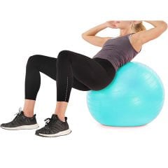 75 Cm Pilates Egzersiz Topu Turkuaz Renk