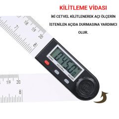 Dijital Açı Ölçer Gonyometre Plastik