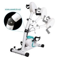 Aktif-Pasif El Ayak Ergometre Bisiklet+Eldiven+Sünger Destekli Ayaklık