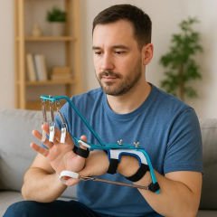 Yaylı Parmak Güçlendirme Egzersiz Aleti